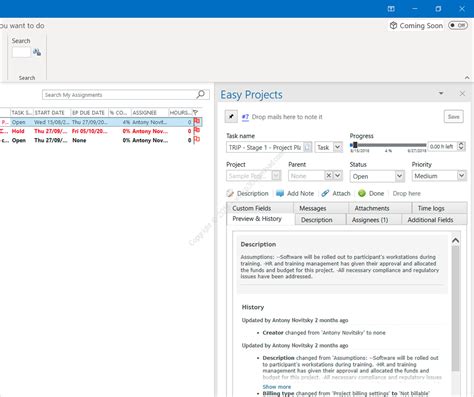 Easy Projects Outlook Add-In